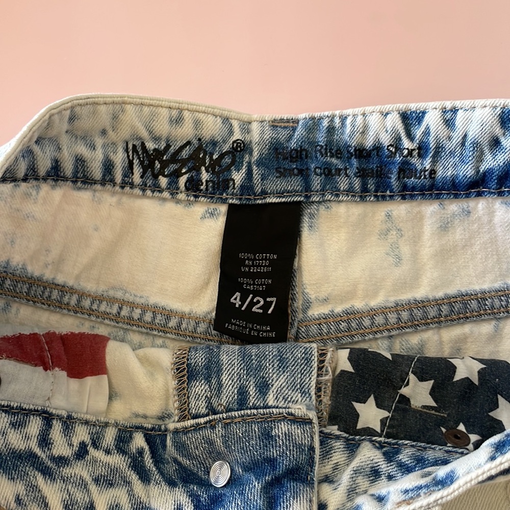 Stars and Stripes High Rise Short Short - Picture 6 of 6